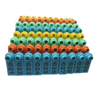 100-Pack Goats Numbered Ear Tags