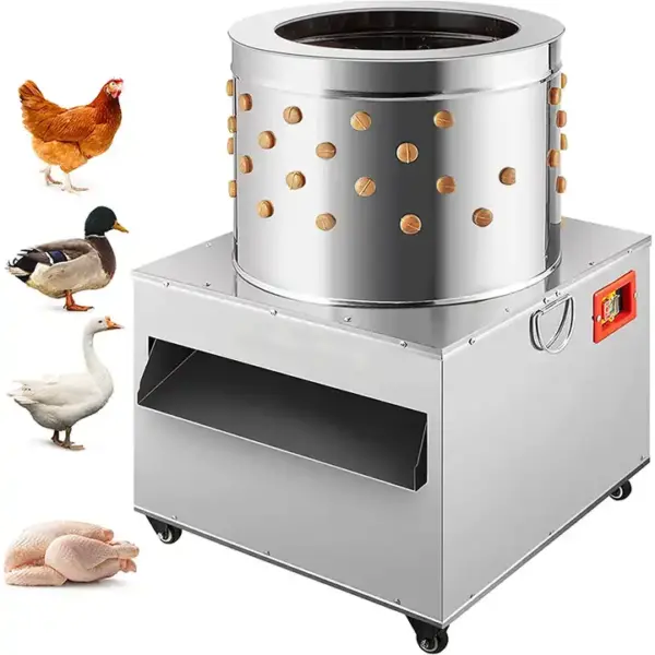 Heavy-Duty Commercial Poultry Plucker De-Feathering Machine (60 Cm Diameter)
